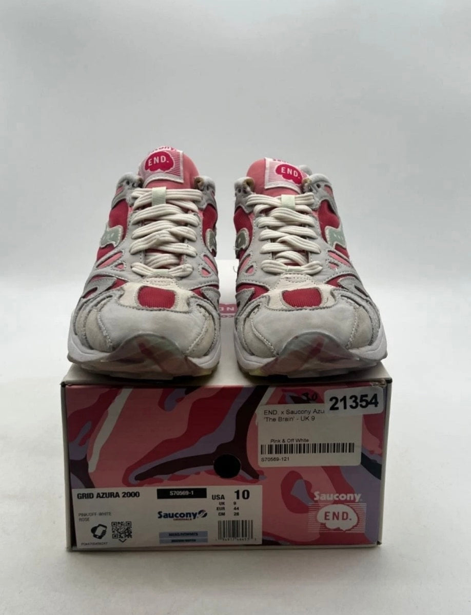 Saucony Azura 2000 END. The Brain 10 (Lightly Worn Pre-Owned)SauconyPink/Off-White - Image 2
