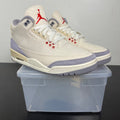 Jordan 3 Retro Muslin 8 (Moderately Worn Pre-Owned)JordanMuslin/University Red-Cement Grey-Sail - Image 1