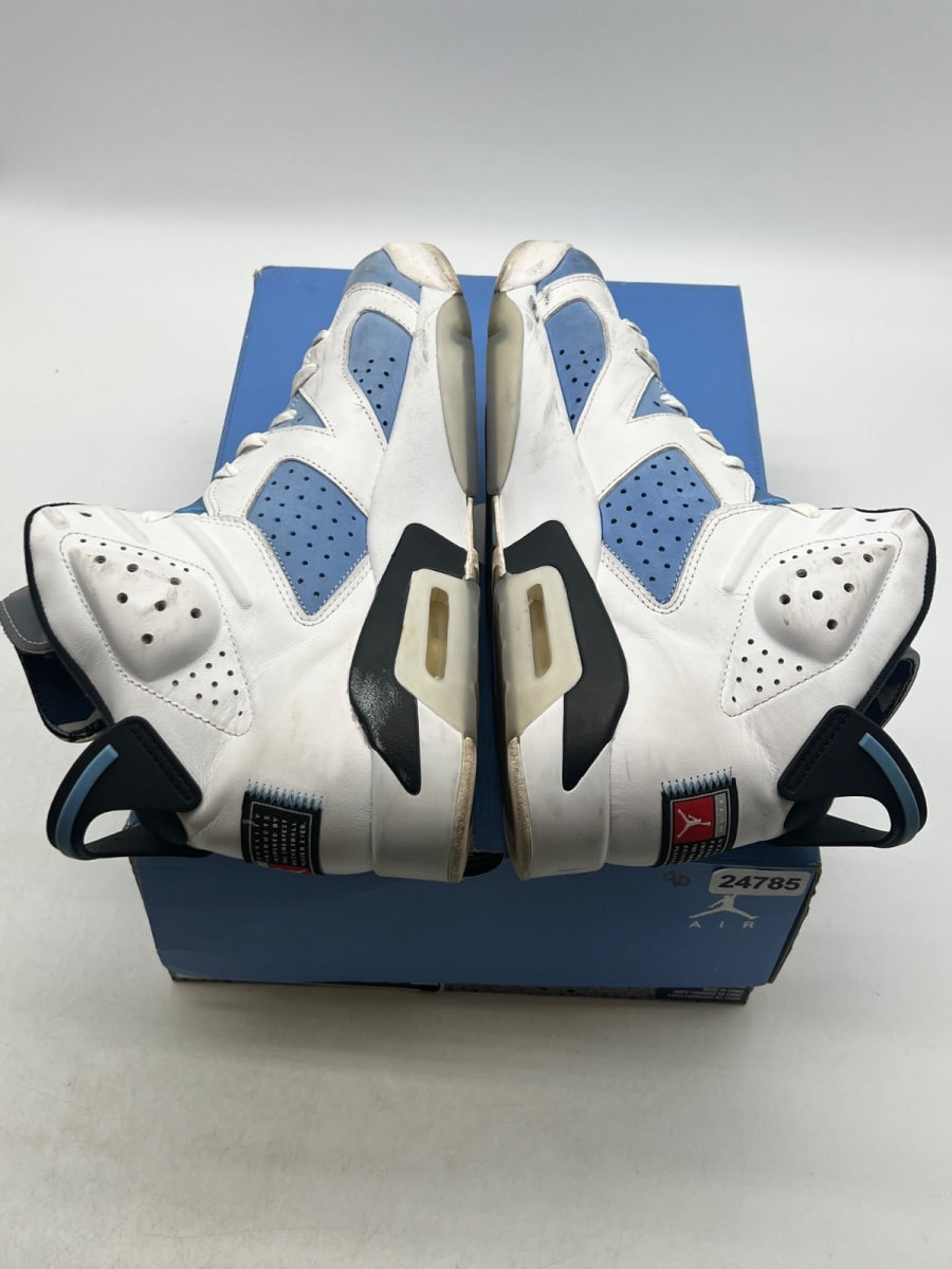 Jordan 6 Retro UNC White 11 (Heavily Worn Pre-Owned)JordanUniversity Blue/White/College Navy/Black - Image 7