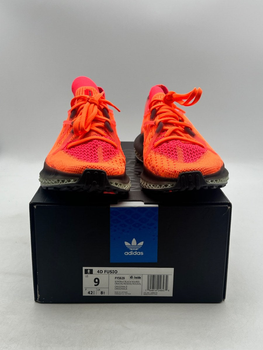 adidas 4D Fusio Screaming Orange 9 (Lightly Worn Pre-Owned) - Image 2