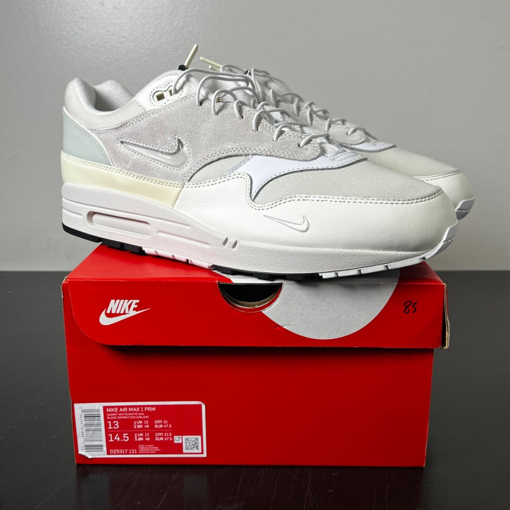 Nike Air Max 1 Premium Hangul Day 13 (Lightly Worn Pre-Owned)NikeSummit White/Sail/Coconut Milk/White - Image 1