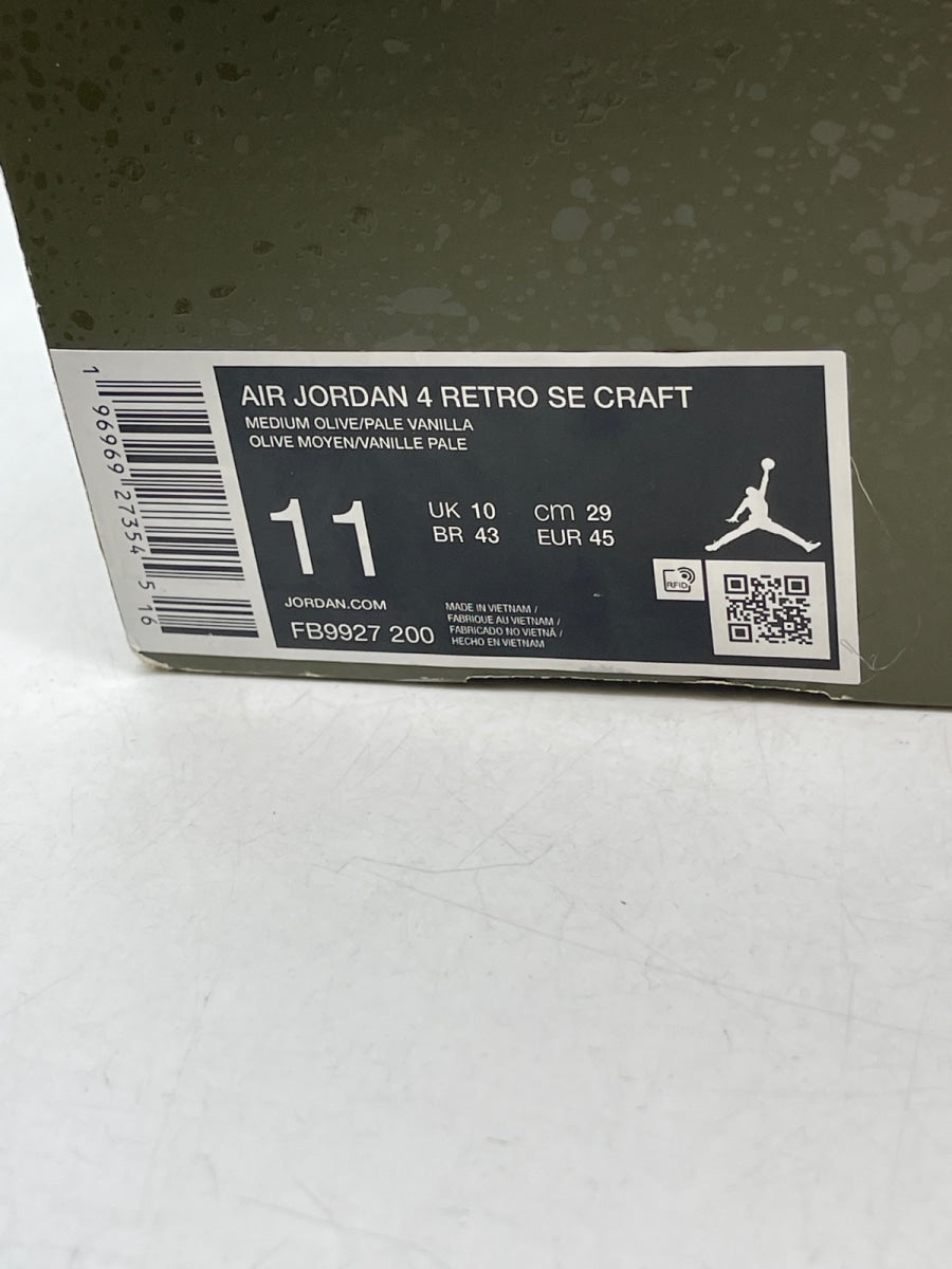 Jordan 4 Retro SE Craft Medium Olive 11 (Heavily Worn Pre-Owned) - Image 9