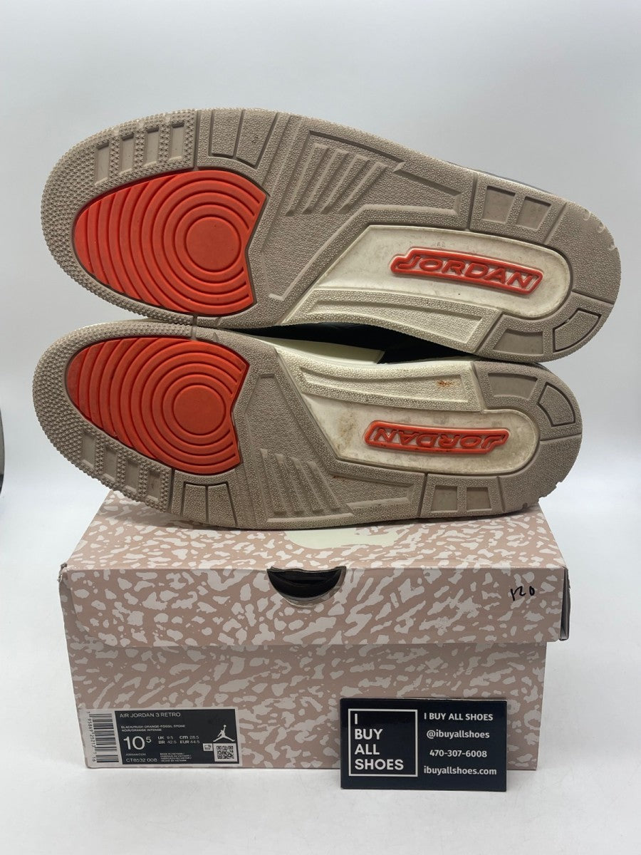 Jordan 3 Retro Desert Elephant 10.5 (Moderately Worn Pre-Owned) - Image 7