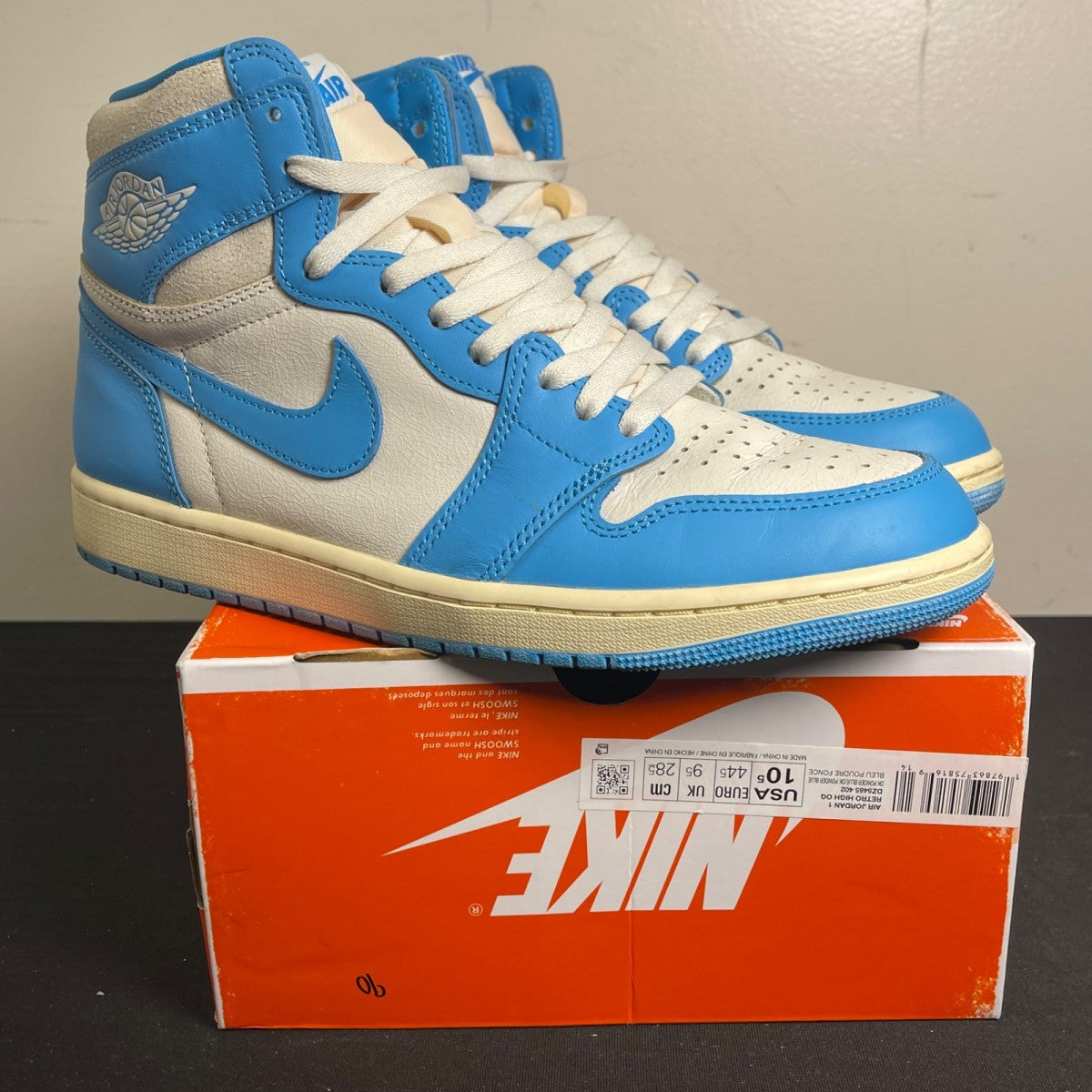 Jordan 1 Retro High OG UNC Reimagined (Size 10.5) - Image 1
