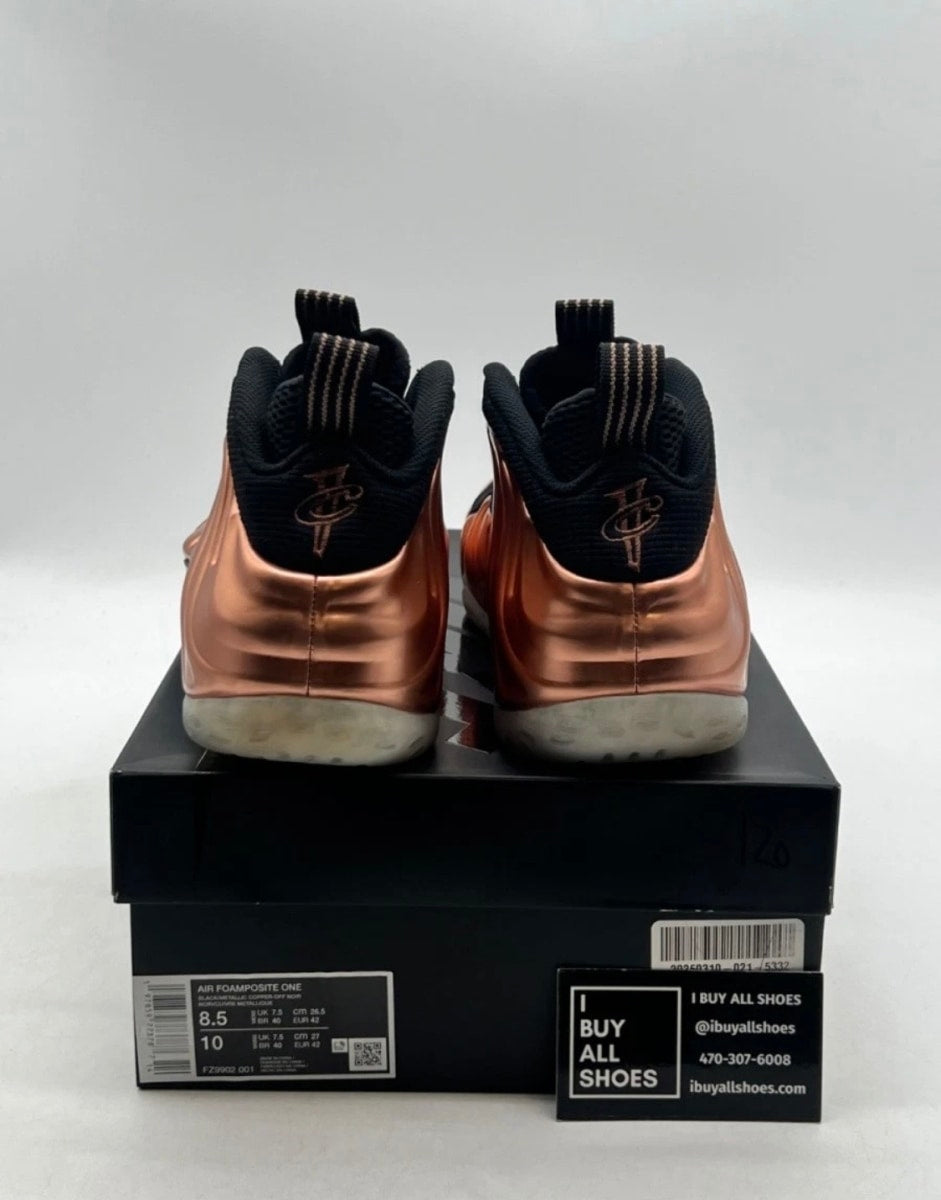 Nike Air Foamposite One Copper (2024) 8.5 (Lightly Worn Pre-Owned)NikeBlack/Metallic Copper/Off Noir - Image 3