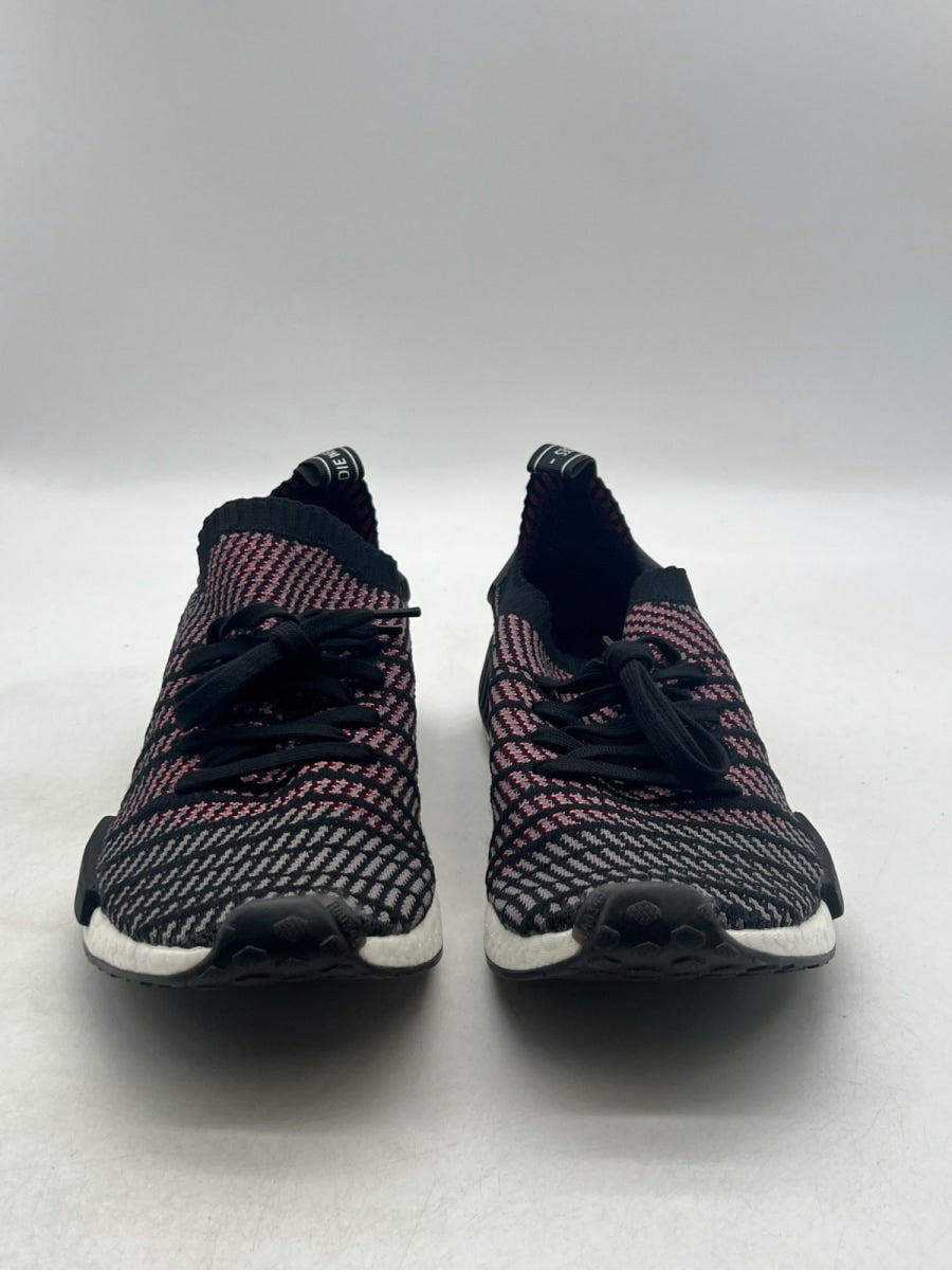 adidas NMD R1 STLT Black Grey Solar Pink 13 (Lightly Worn Pre-Owned) - Image 2
