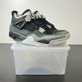 Jordan 4 Retro Fear (2024) 9.5 (Heavily Worn Pre-Owned)JordanBlack/White/Anthracite/Black/Pure Platinum - Image 1