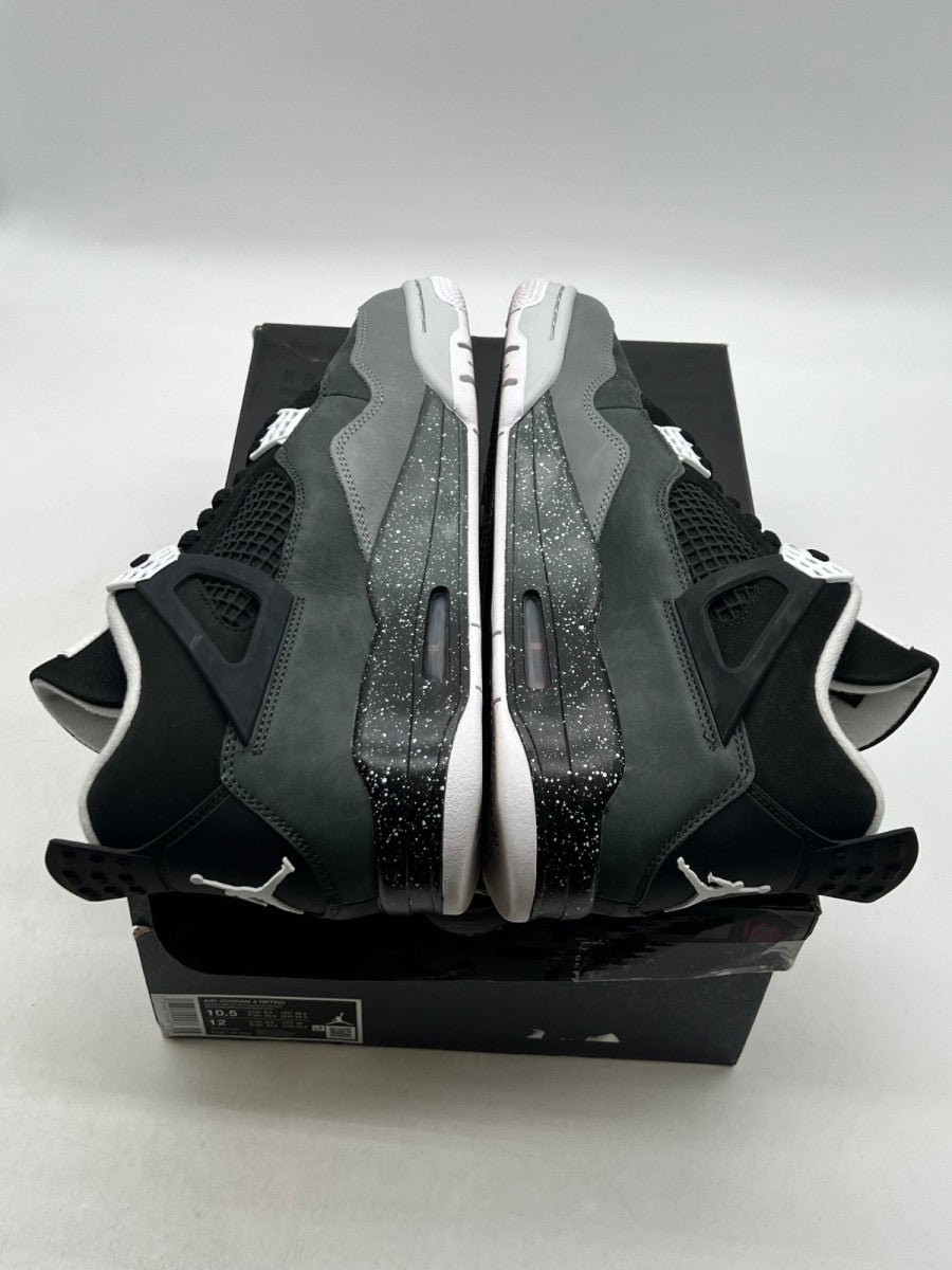 Jordan 4 Retro Fear (2024) 10.5 (Lightly Worn Pre-Owned)JordanBlack/White/Anthracite/Black/Pure Platinum - Image 9
