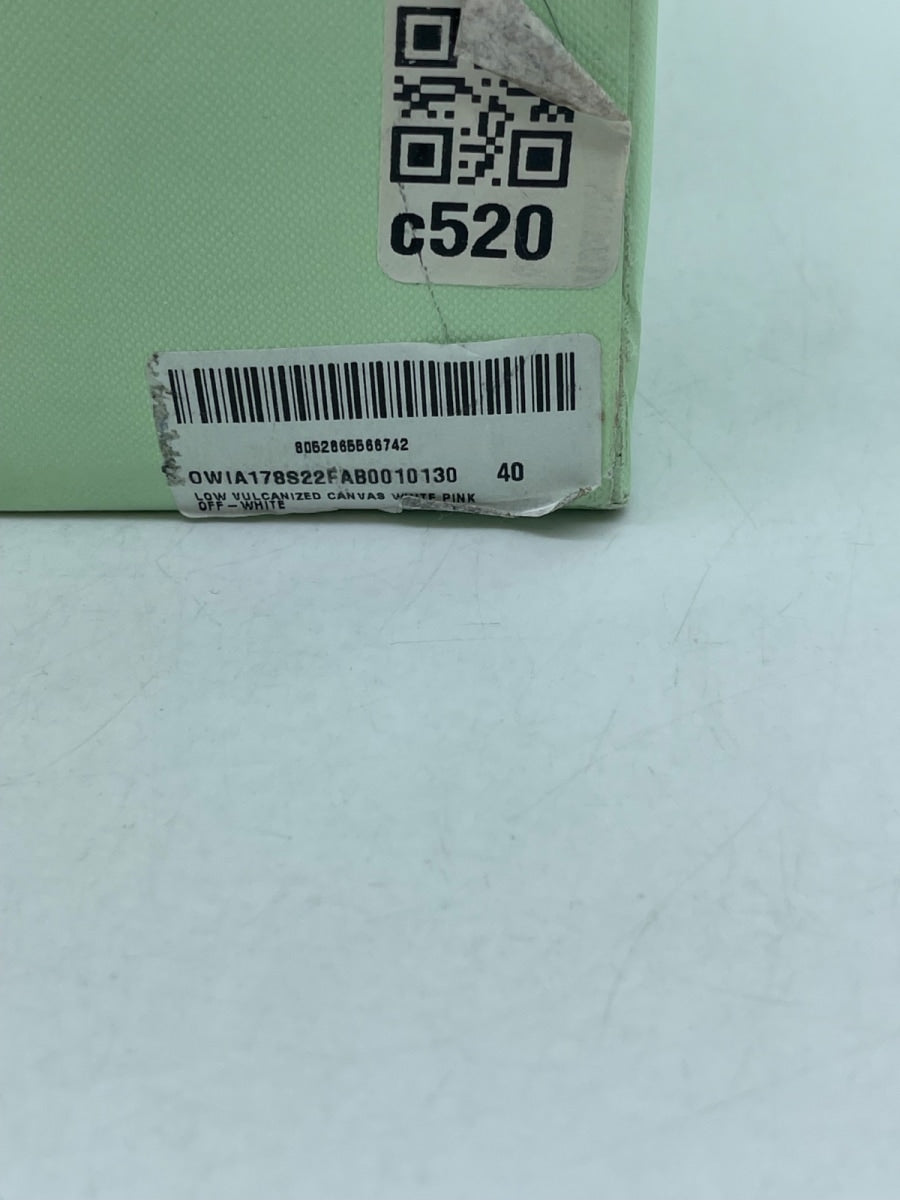 OFF-WHITE Vulc Low Canvas White Light Pink Grey 40 (Moderately Worn Pre-Owned) - Image 9