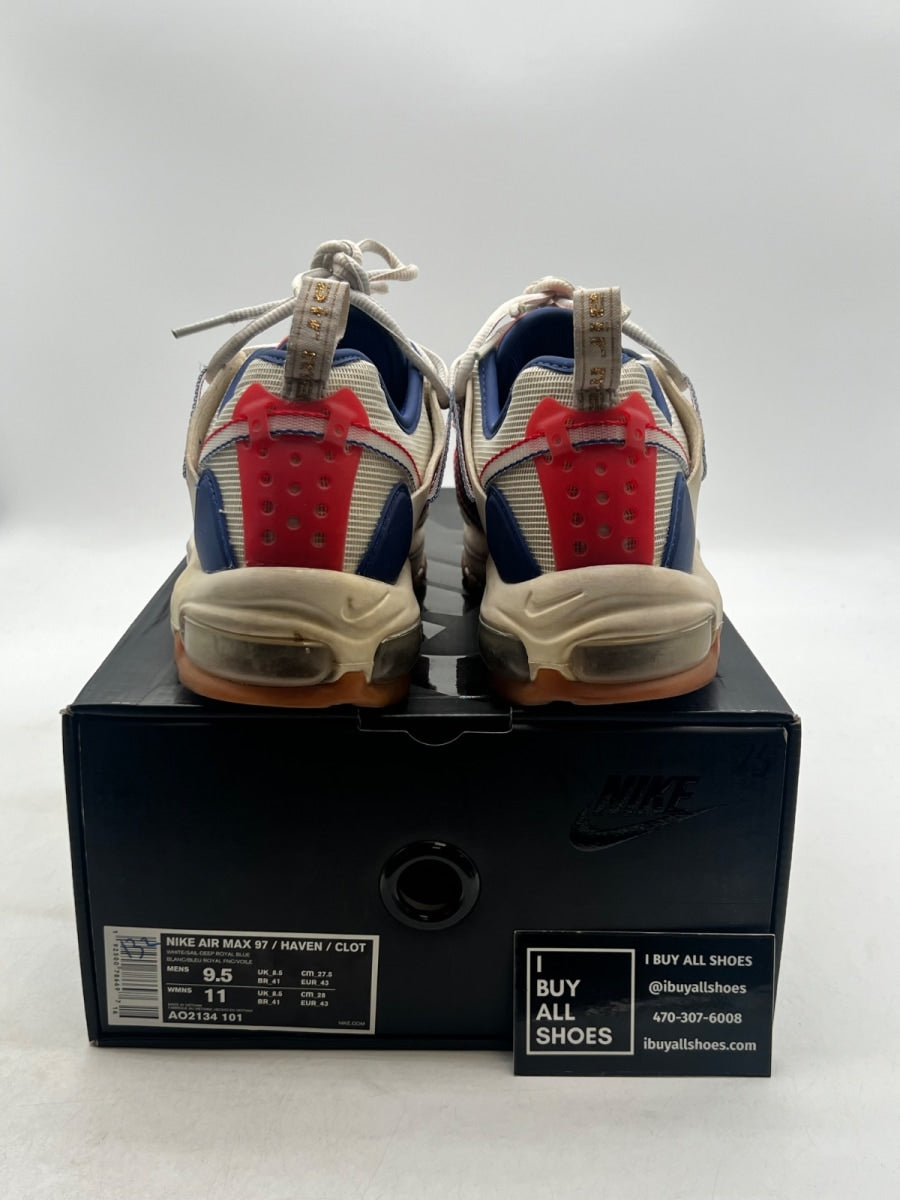 Nike Zoom Haven 97 CLOT White Royal 9.5 (Lightly Worn Pre-Owned) - Image 3