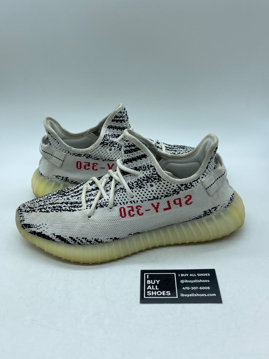 adidas Yeezy Boost 350 V2 Zebra 10 (Heavily Worn Pre-Owned) - Image 1