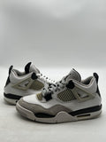 Jordan 4 Retro Military Black 10 (Moderately Worn Pre-Owned)JordanWhite/Black-Neutral Grey - Image 1