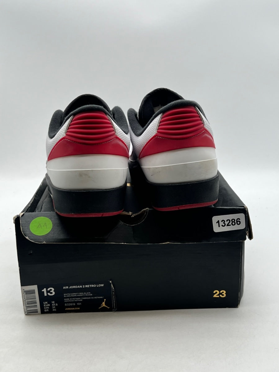 Jordan 2 Retro Low Chicago (2016) 13 (Moderately Worn Pre-Owned)JordanWhite/Black-Varsity Red - Image 6