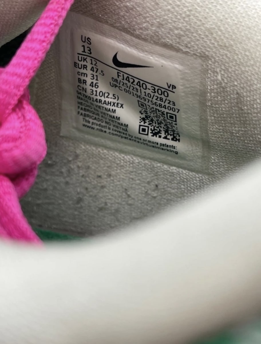 Nike KD 16 All-Star 13 (Lightly Worn Pre-Owned)NikeStadium Green/Hyper Violet/Barely Green/Playful Pink/University Gold/Lightening - Image 8