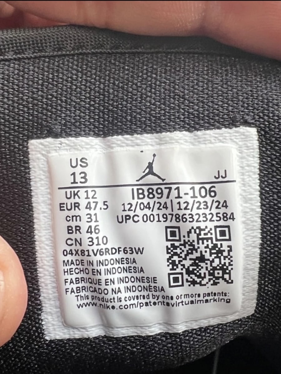 Jordan 1 Low SE Black Toe (2025) 13 (Heavily Worn Pre-Owned)JordanWhite/Black/Gym Red - Image 9