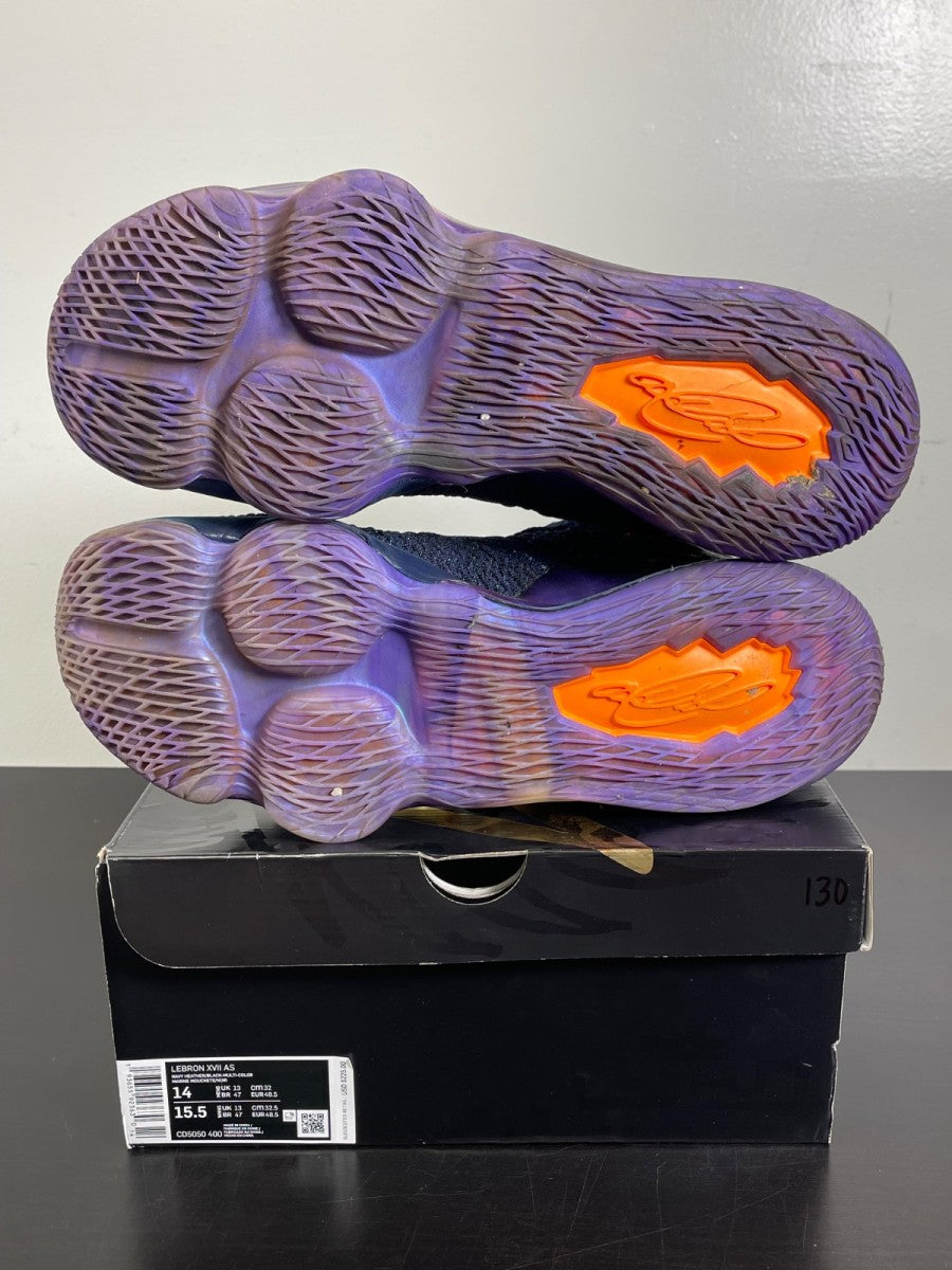 Nike LeBron 17 Monstars 14 (Moderately Worn Pre-Owned)NikeNavy Heather/Multi-Color-Black - Image 5