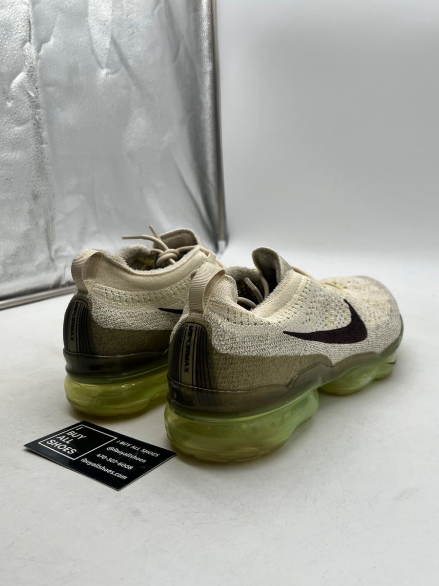 Nike Air VaporMax 2023 Flyknit Coconut Milk Neutral Olive 11 (Lightly Worn Pre-Owned) - Image 4