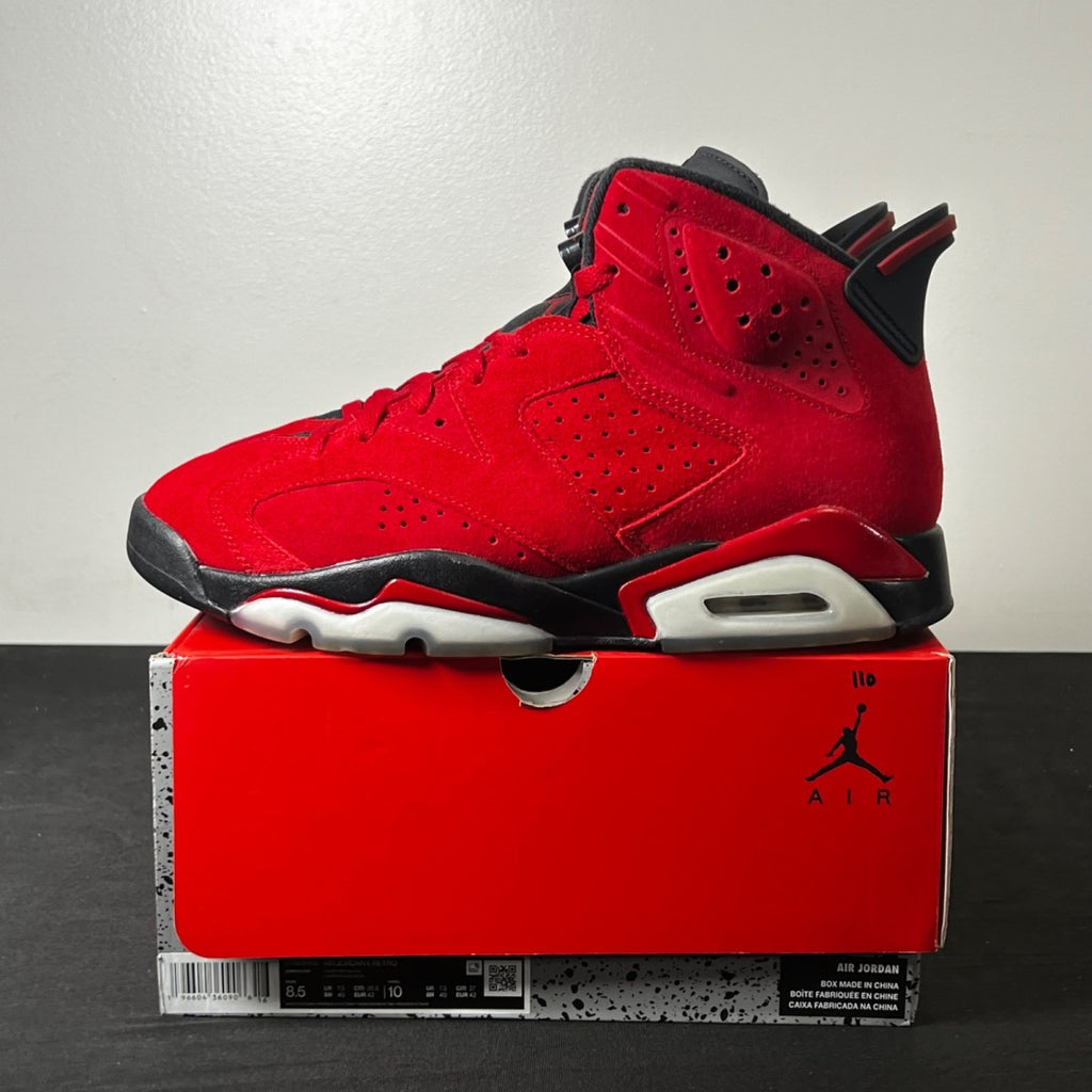 Jordan 6 Retro Toro Bravo 8.5 (Lightly Worn Pre-Owned)JordanVarsity Red/Black - Image 3