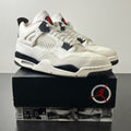 Jordan 4 Retro OG Flight Club 12 (Moderately Worn Pre-Owned)JordanSail/Black/University Red - Image 1