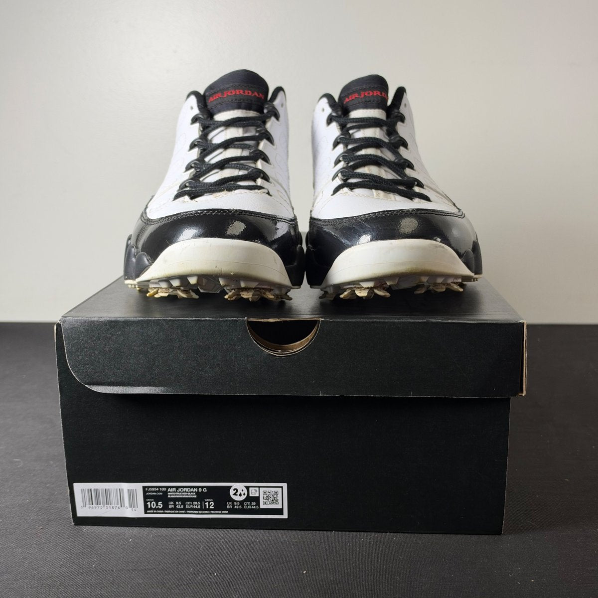 Jordan 9 Retro Low Golf White Black True Red (Size 10.5) - aux