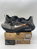 Nike Zoom Fly Off-White Black Silver 13 (Heavily Worn Pre-Owned) - Image 1