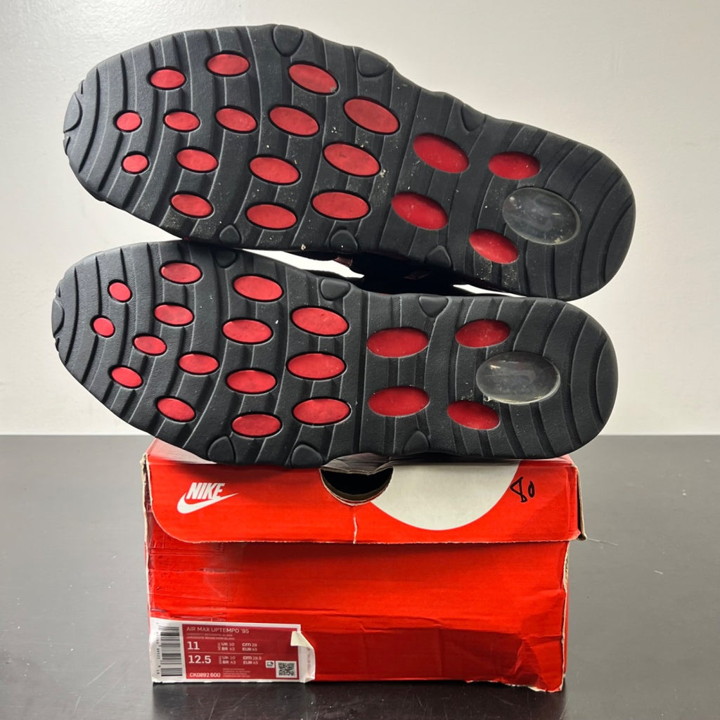 Nike Air Max Uptempo 95 Bulls 11 (Lightly Worn Pre-Owned)NikeVarsity Red/Black-White - Image 5