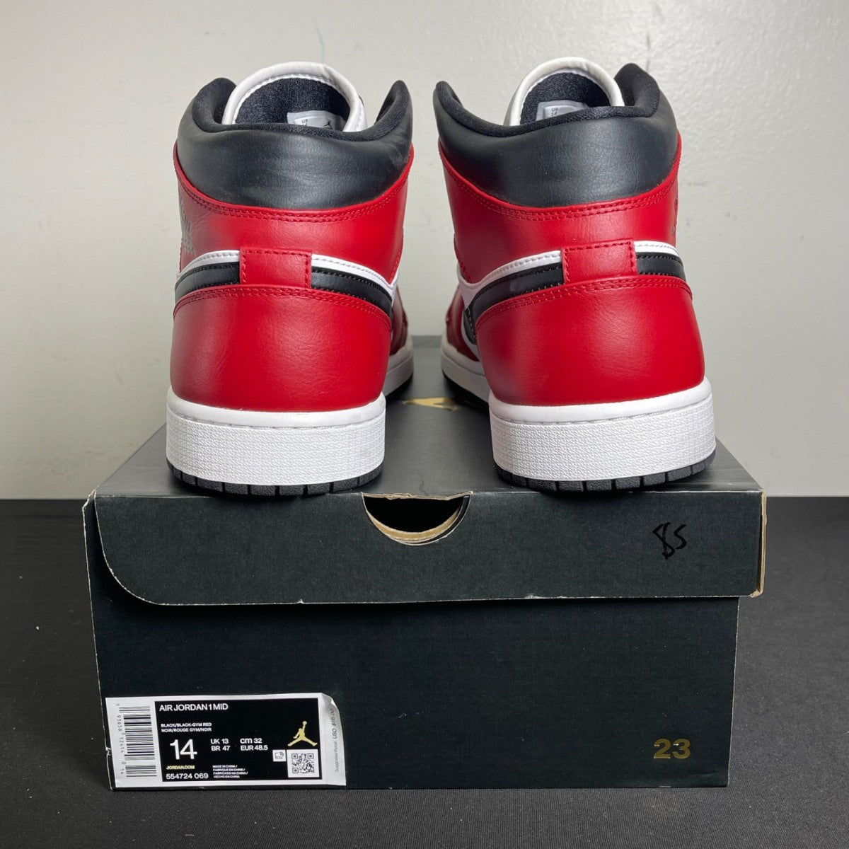Jordan 1 Mid Chicago Toe (Size 14) - Image 4