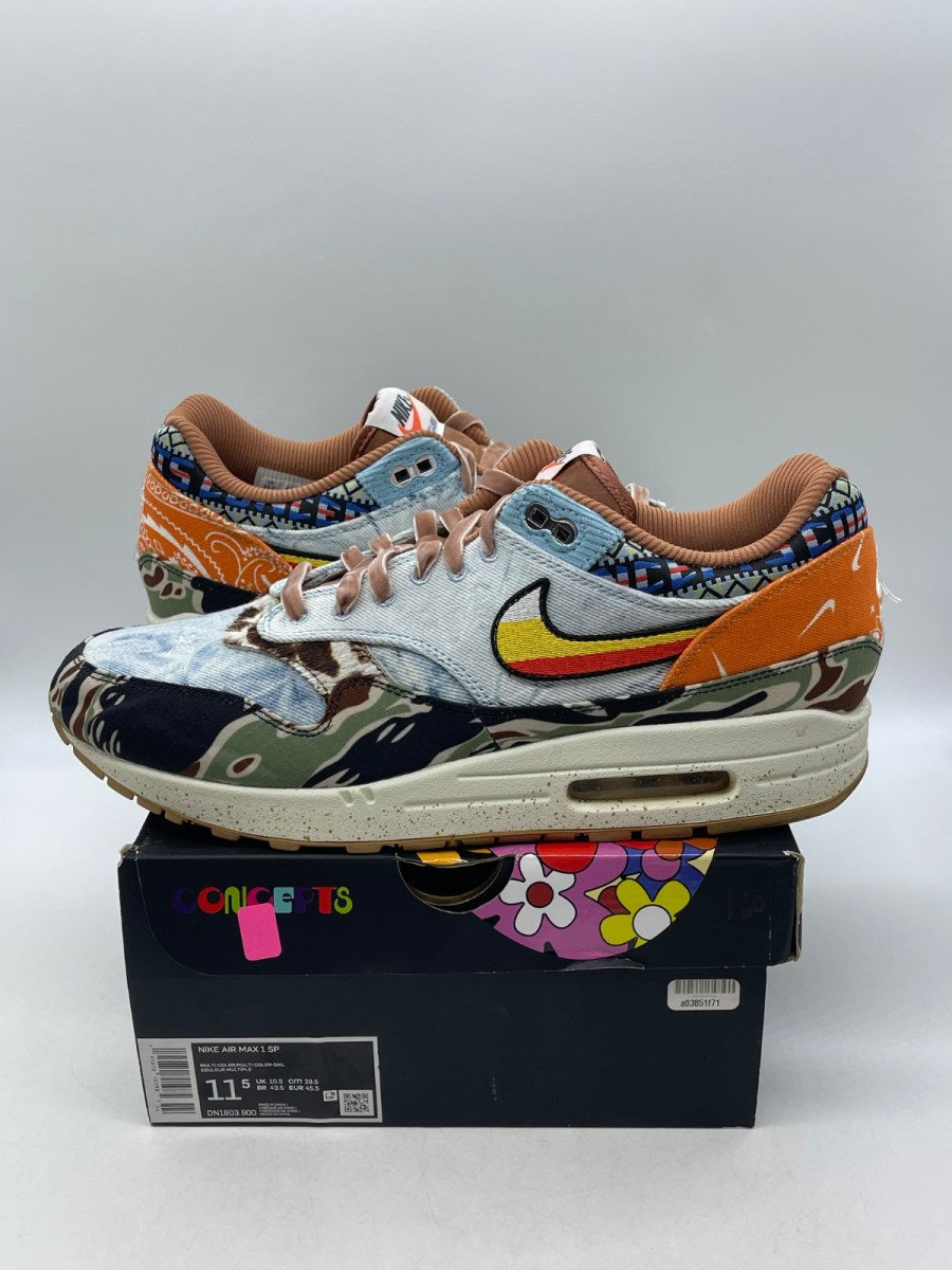 Nike Air Max 1 SP Concepts Heavy 11.5 (Moderately Worn Pre-Owned)NikeElemental Gold/Sail-Black-Worn Blue - Image 1