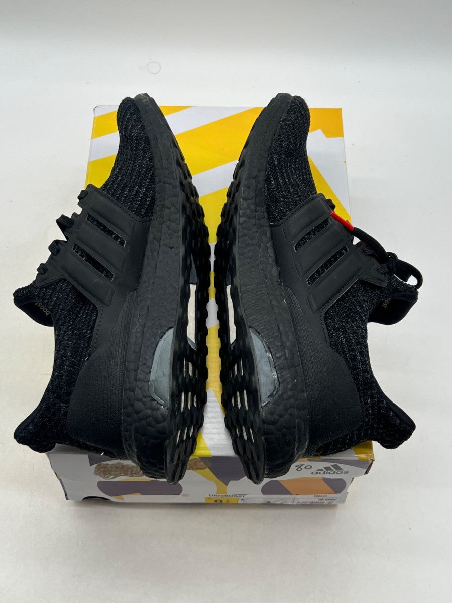 adidas Ultra Boost 4.0 Triple Black Nubuck Cage 9.5 (Lightly Worn Pre-Owned)adidasCore Black/Core Black/Active Red - Image 9