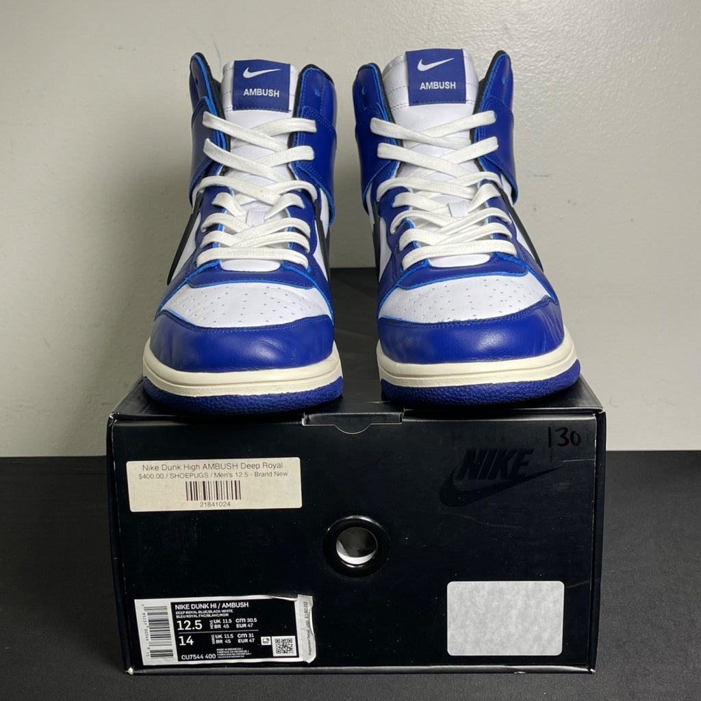 Nike Dunk High AMBUSH Deep Royal (Size 12.5) - aux