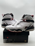 Jordan 8 Retro Alternate 9.5 (Moderately Worn Pre-Owned)JordanWhite/Gym Red-Black-Wolf Grey - Image 1