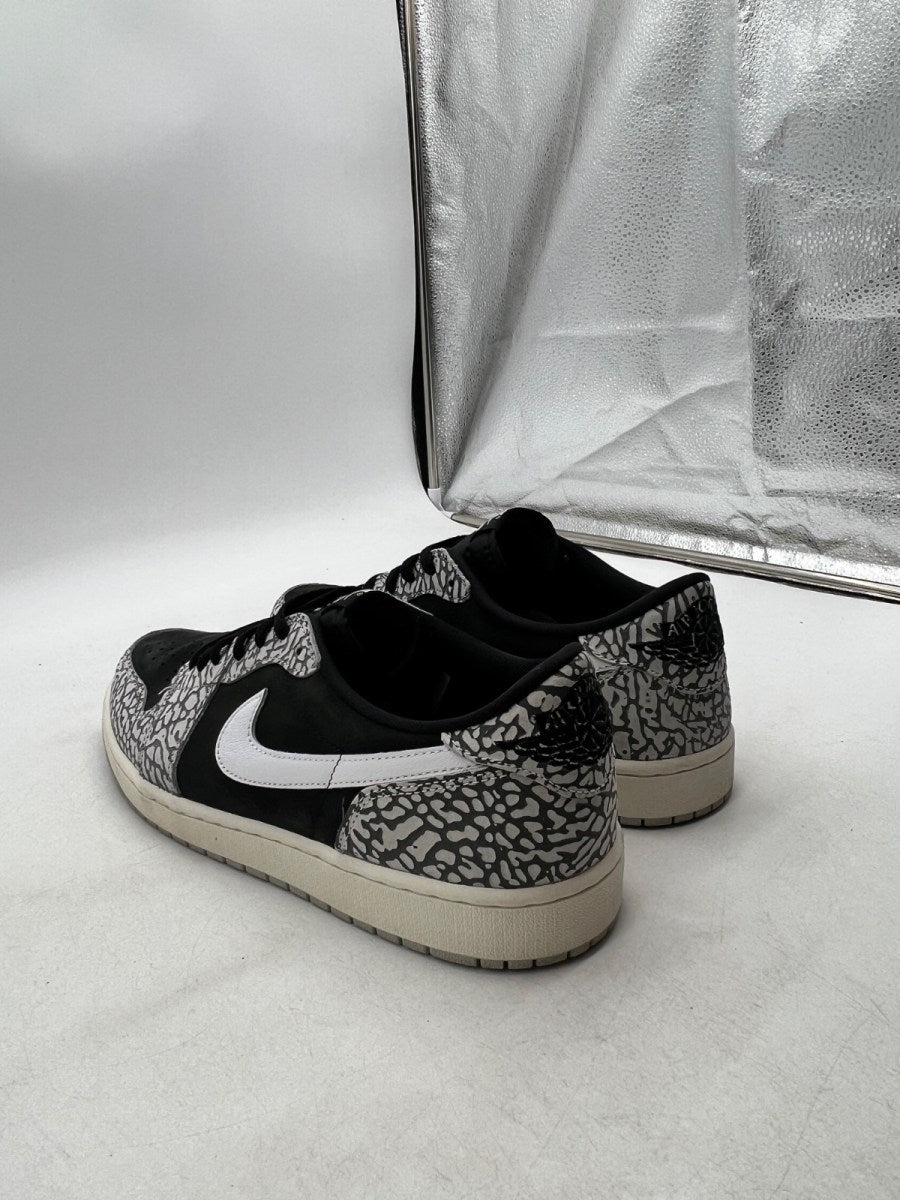 Jordan 1 Retro Low OG Black Cement 13 (Moderately Worn Pre-Owned)JordanBlack/Muslin/Tech Grey/White/Sail - Image 4