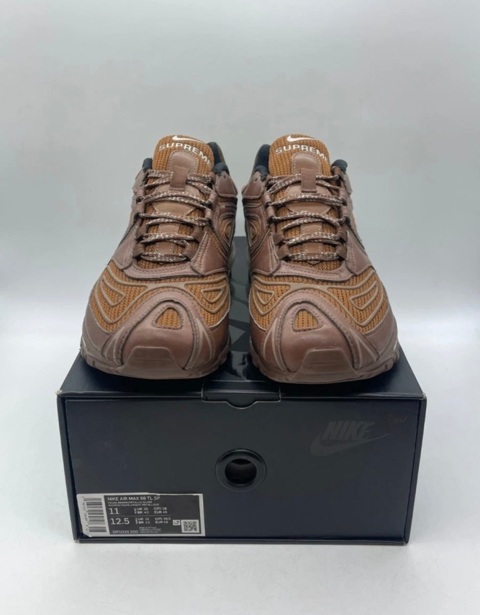 Nike Air Max 98 TL Supreme Brown 11 (Lightly Worn Pre-Owned)NikeBrown/Brown - Image 2