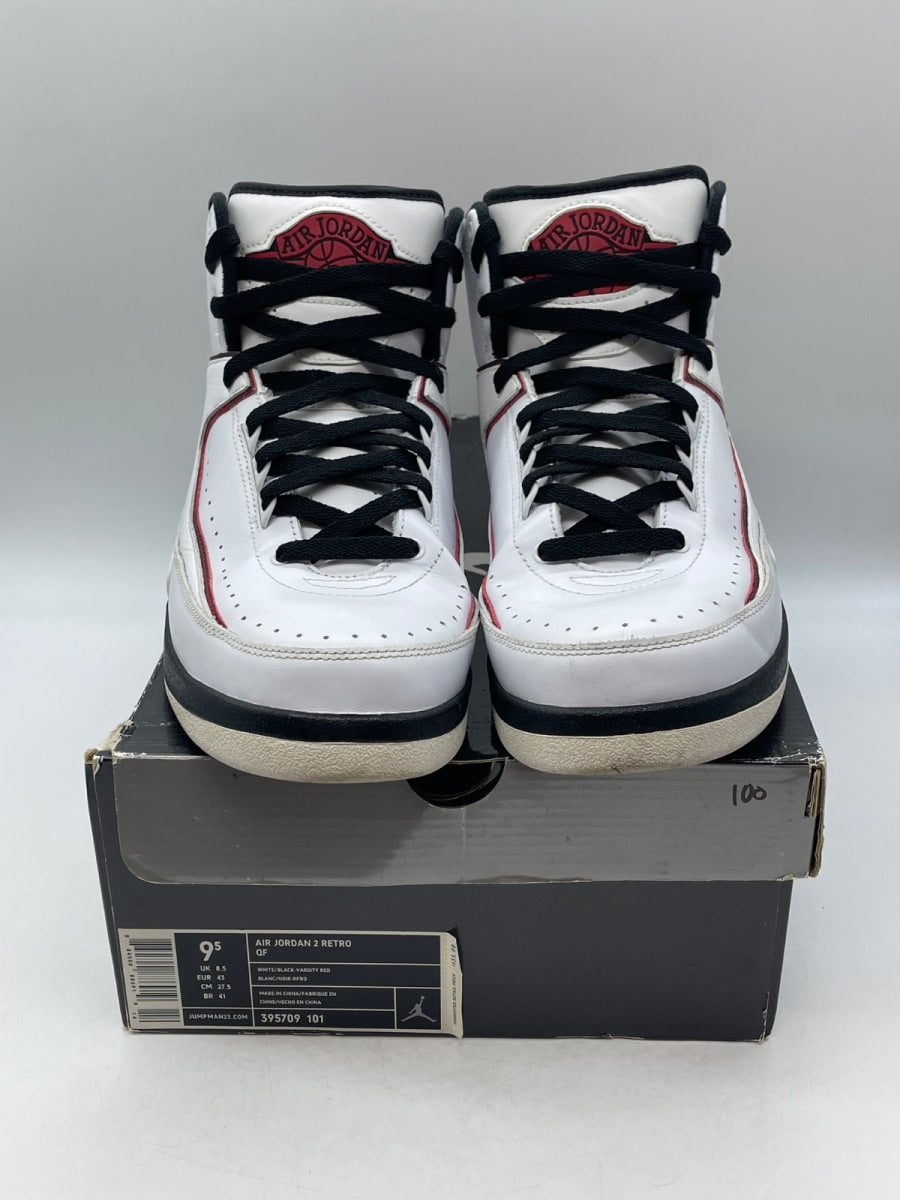 Jordan 2 Retro QF White Varsity Red (2010) (Size 9.5) - Image 2