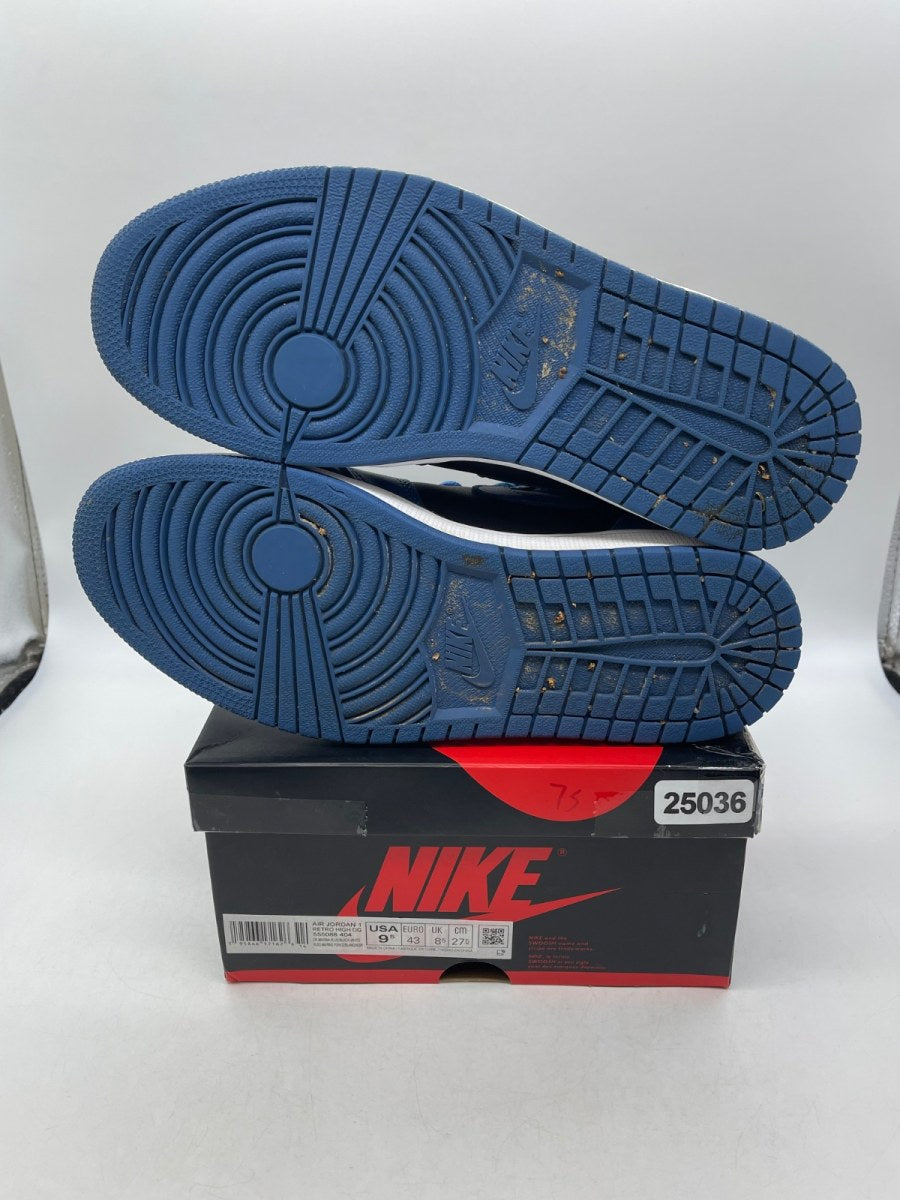 Jordan 1 Retro High OG Dark Marina Blue 9.5 (Moderately Worn Pre-Owned)JordanDark Marina Blue/Black-White - Image 7