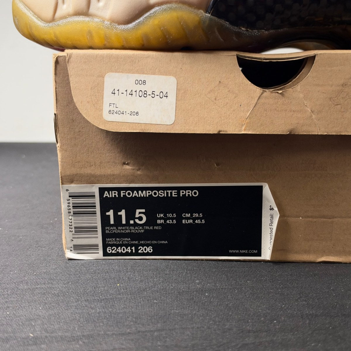 Nike Air Foamposite Pro Pearl (2010) (Size 11.5) - Image 4