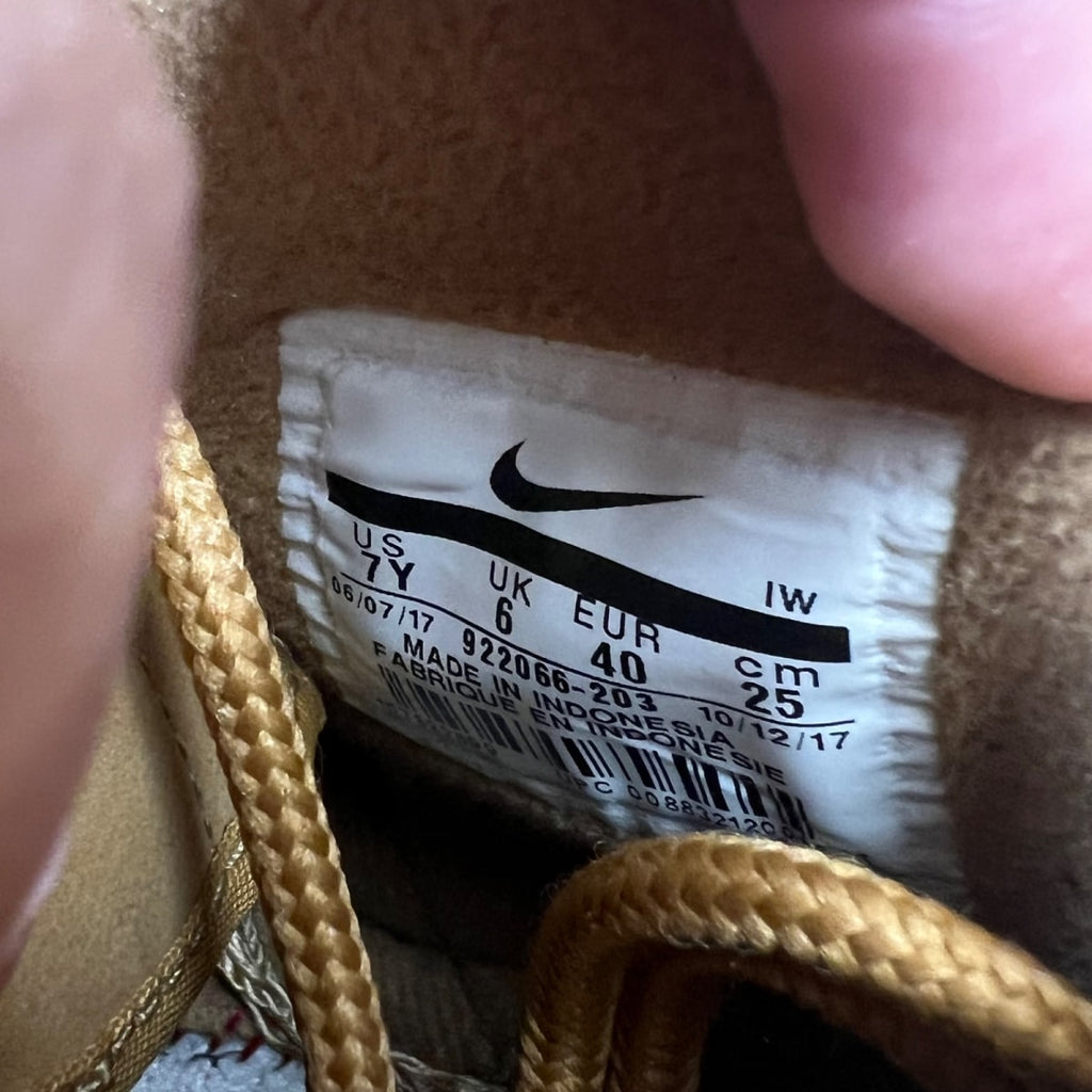 Nike Air Force 1 High Flax (2017) (GS) 7Y (Moderately Worn Pre-Owned)NikeFlax/Flax/Outdoor Green - Image 7