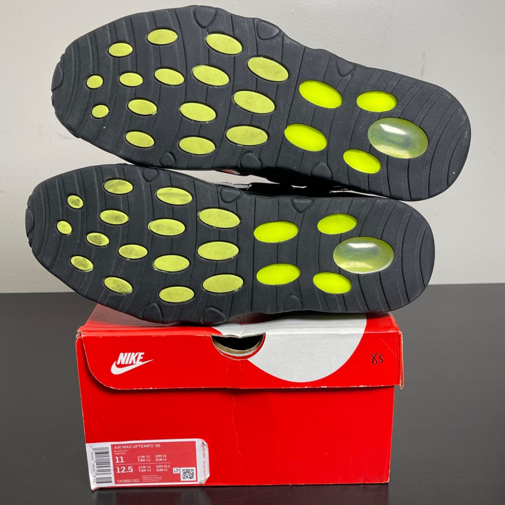Nike Air Max Uptempo 95 Black Volt 11 (Moderately Worn Pre-Owned)NikeBlack/Volt - Image 5