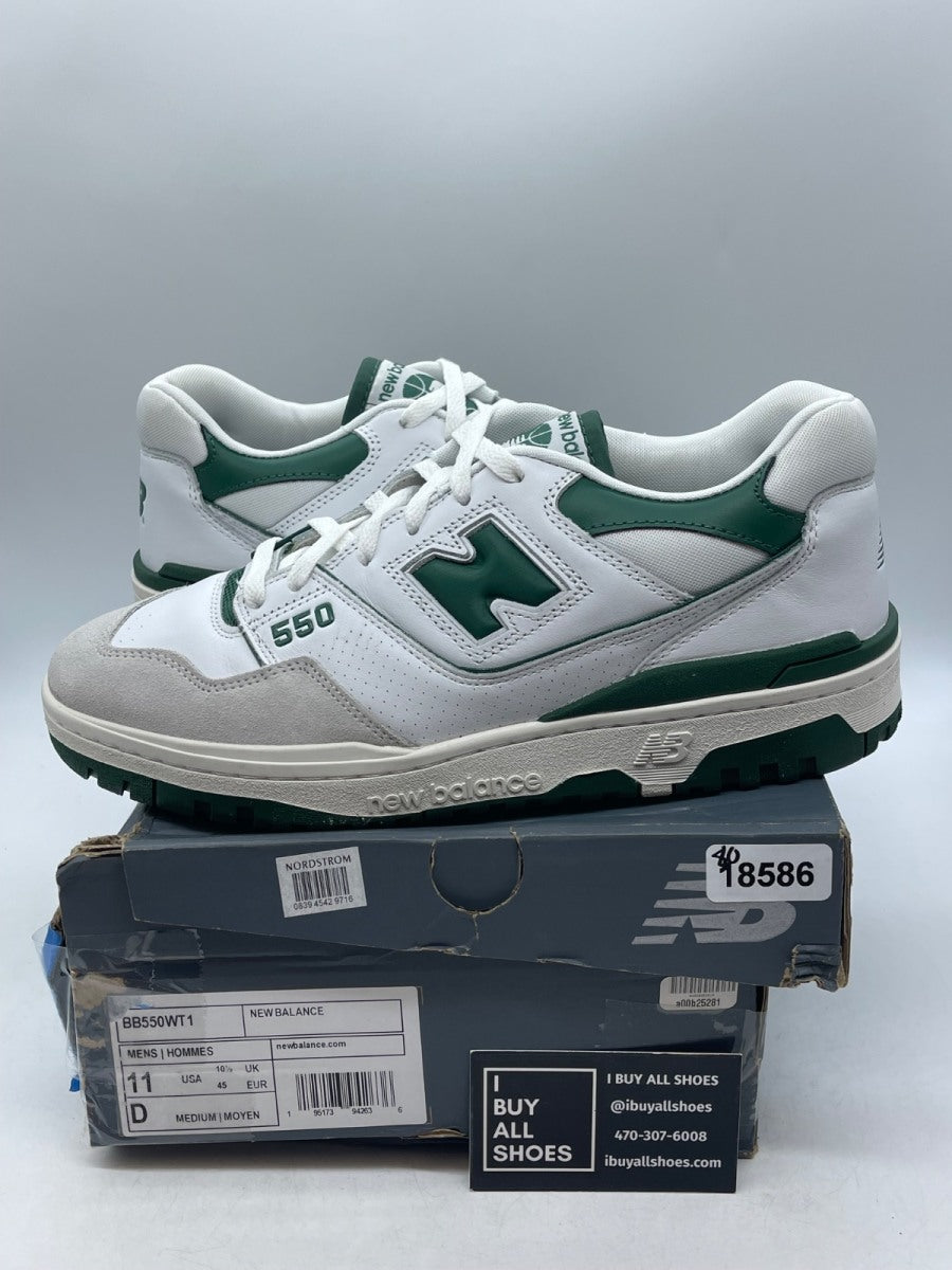 New Balance 550 White Green 11 (Moderately Worn Pre-Owned) - Image 1