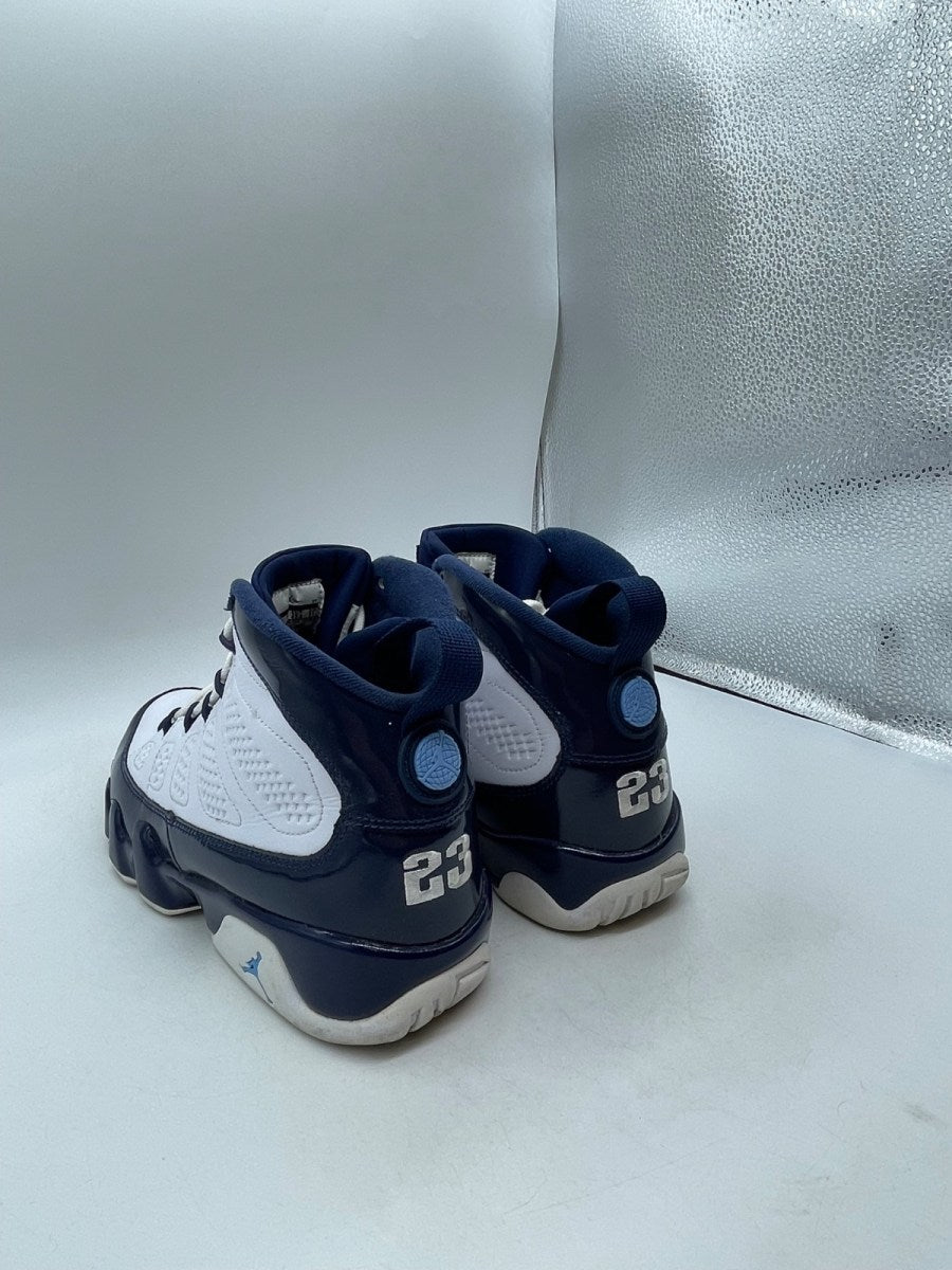 Jordan 9 Retro Pearl Blue 9 (Moderately Worn Pre-Owned)JordanWhite/University Blue-Midnight Navy - Image 4