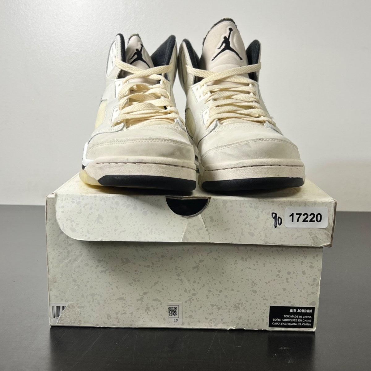 Jordan 5 Retro SE Sail 9.5 (Heavily Worn Pre-Owned)JordanSail/Black/Light Orewood Brown/Coconut Milk - Image 2