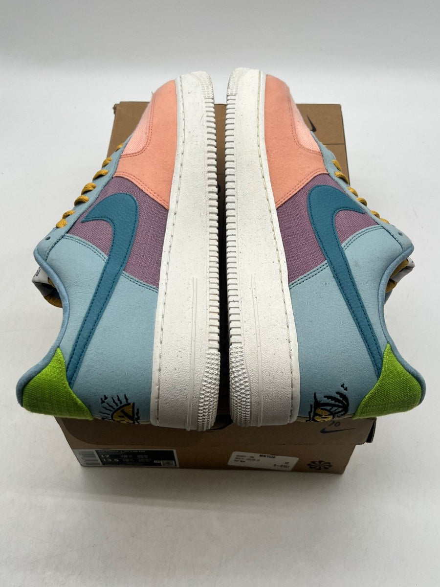 Nike Air Force 1 Low '07 LV8 Next Nature Sun Club 12 (Lightly Worn Pre-Owned)NikeSanded Gold/Hot Curry-Wheat Grass-Light Madder Root-Arctic Orange-Worn Blue - Image 8