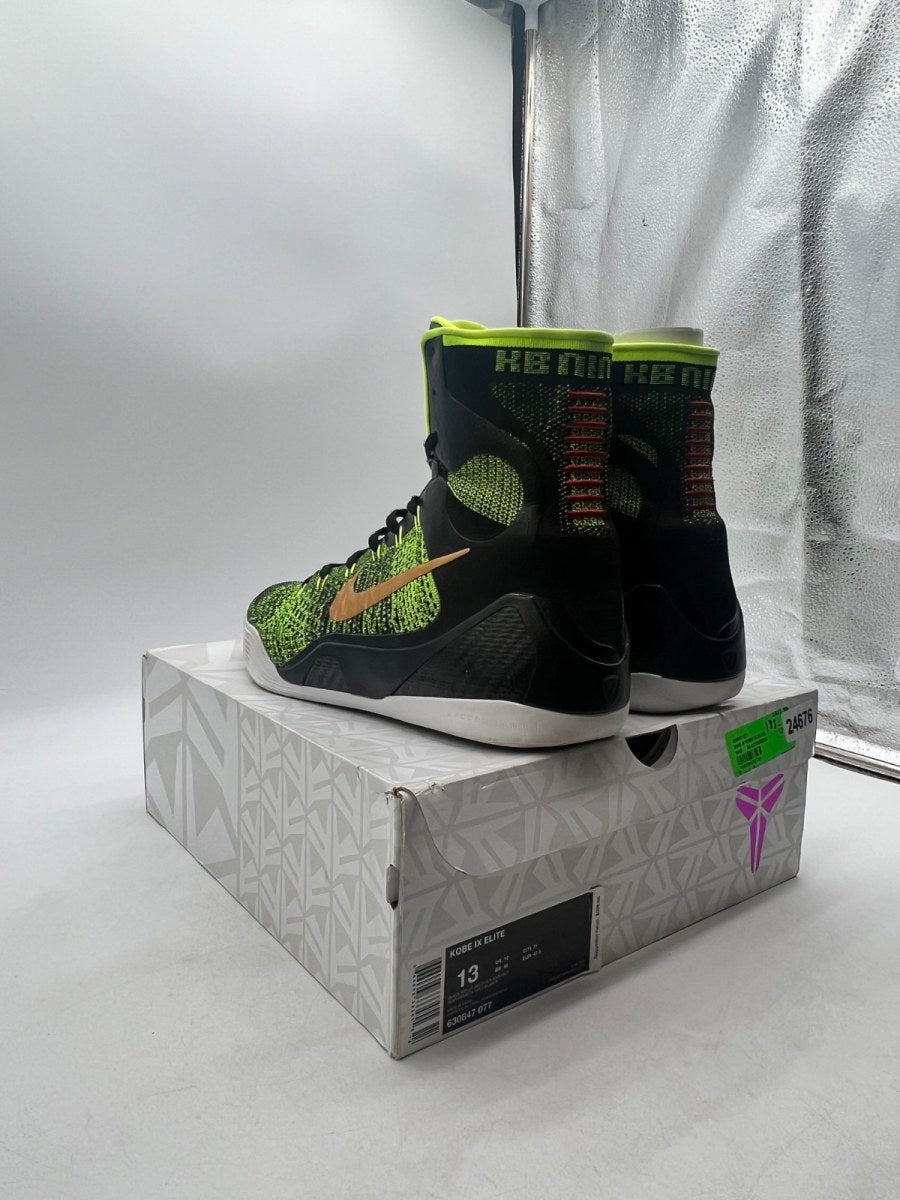 Nike Kobe 9 Elite Victory Restored 13 (Lightly Worn Pre-Owned)NikeBlack/Volt-Anthracite-Gold - Image 4