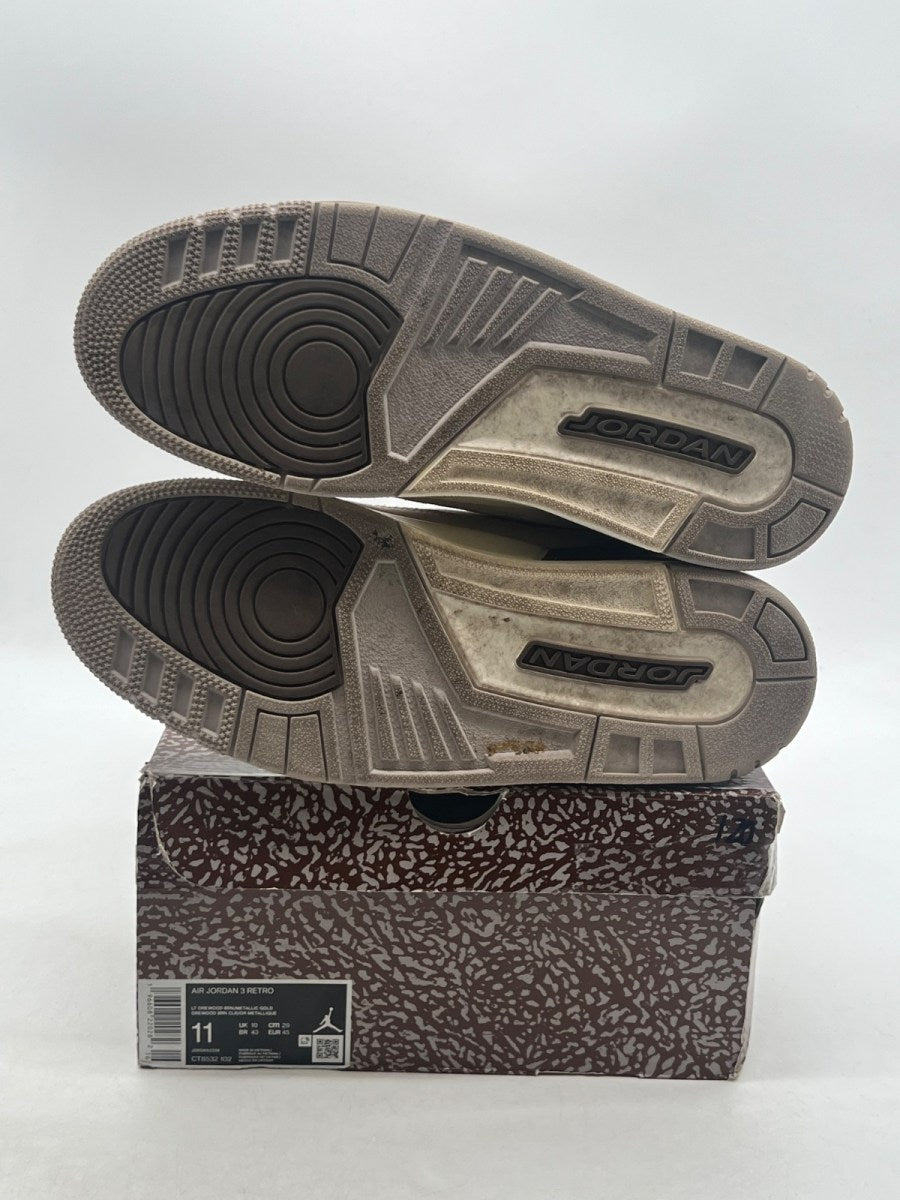 Jordan 3 Retro Palomino 11 (Lightly Worn Pre-Owned)JordanLight Orewood Brown/Metallic Gold/Light British Tan/Palomino - Image 8
