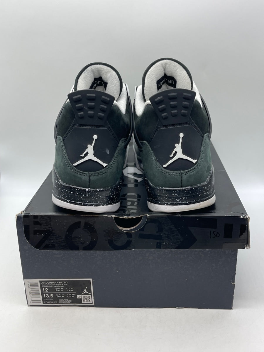 Jordan 4 Retro Fear (2024) 12 (Moderately Worn Pre-Owned)JordanBlack/White/Anthracite/Black/Pure Platinum - Image 3