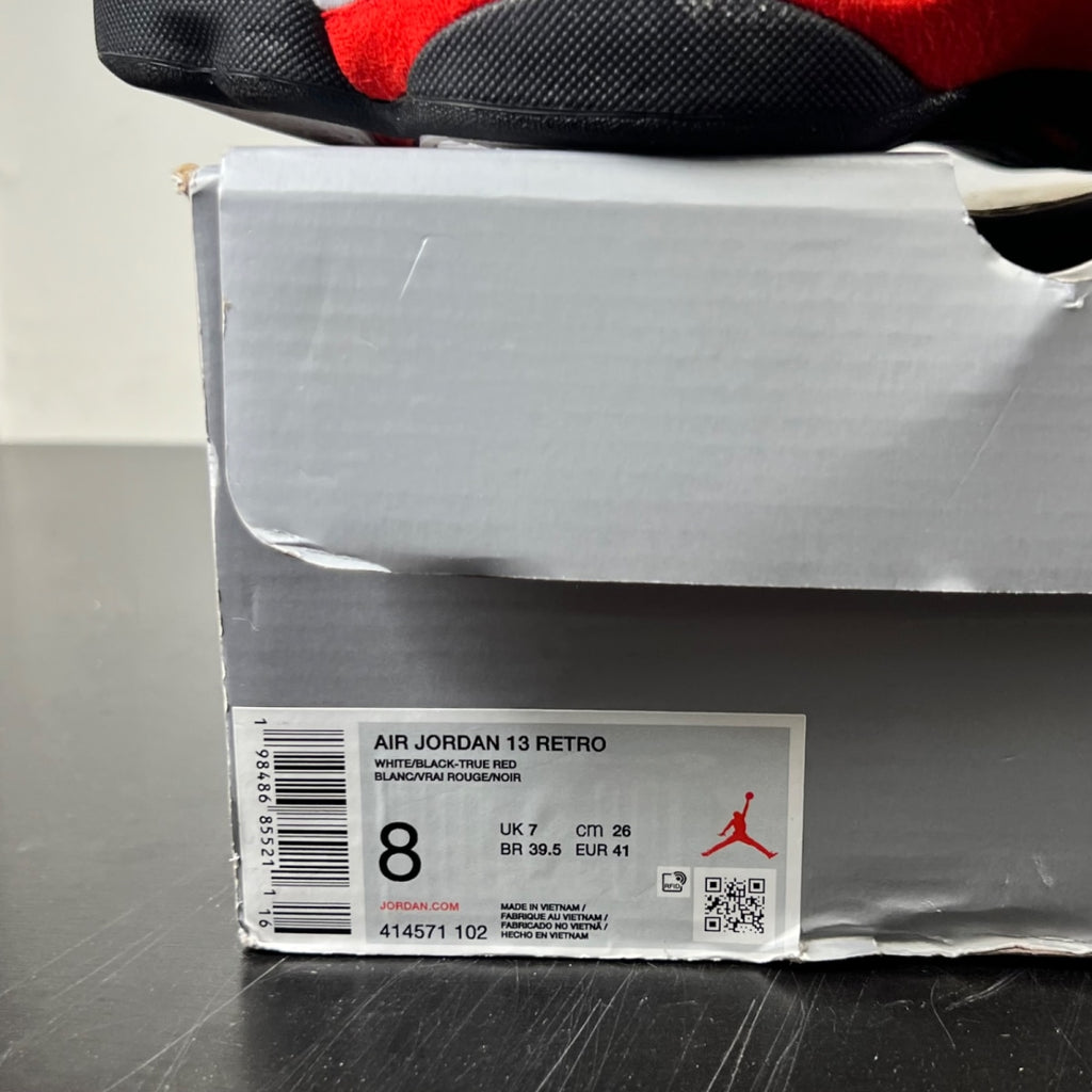 Jordan 13 Retro OG Chicago (2026) 8 (Lightly Worn Pre-Owned)JordanWhite/Black/True Red - Image 5