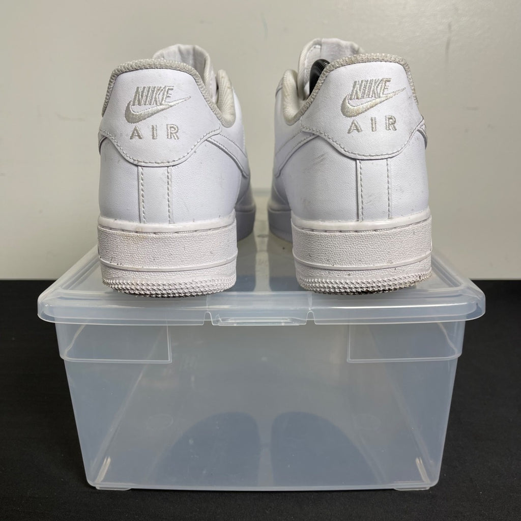 Nike Air Force 1 Low '07 White 9 (Moderately Worn Pre-Owned)NikeWhite/White - Image 4