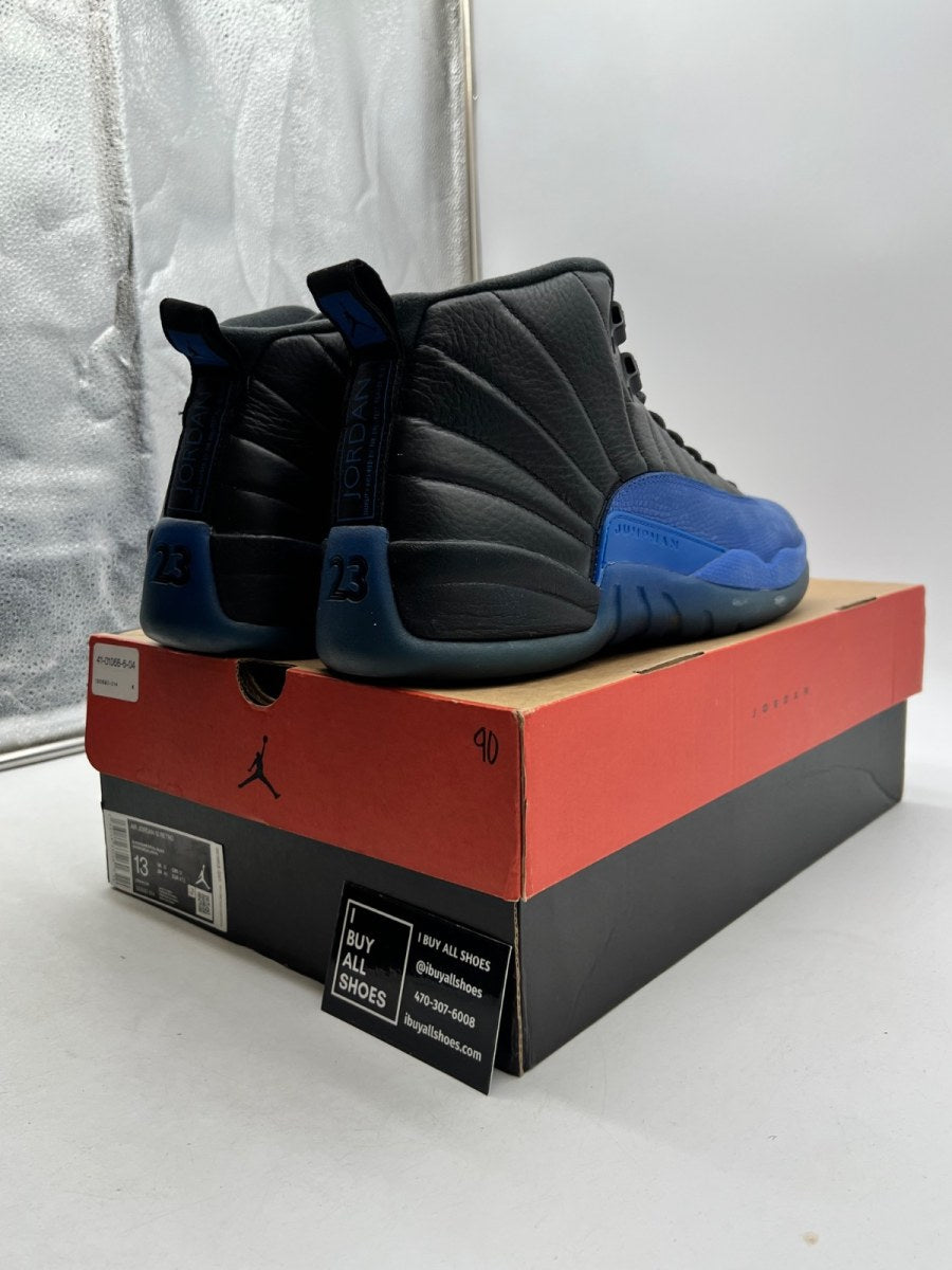Jordan 12 Retro Black Game Royal 13 (Heavily Worn Pre-Owned) - Image 5