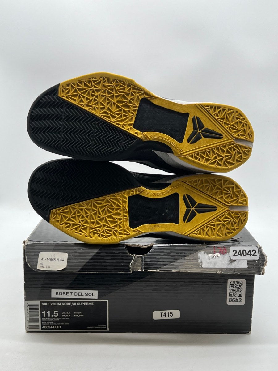 Nike Kobe 7 Black White Del Sol 11.5 (Lightly Worn Pre-Owned)NikeBlack/White-Del Sol - Image 8