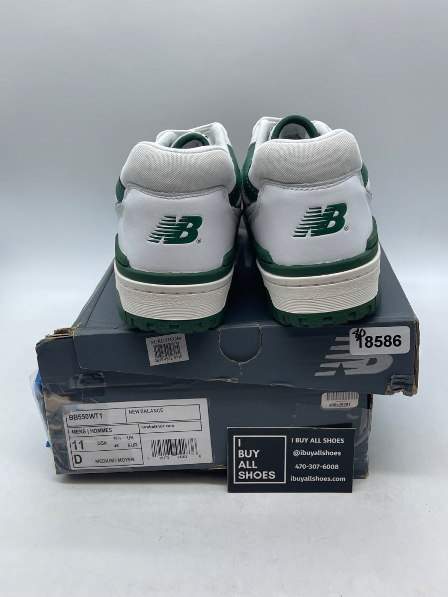 New Balance 550 White Green 11 (Moderately Worn Pre-Owned) - Image 3